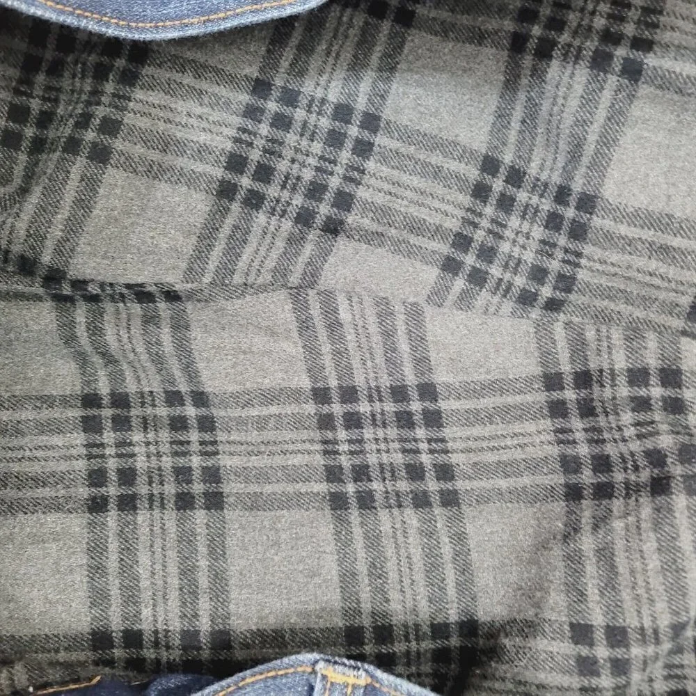 Croft & Barrow Sz 42x29 Jeans Flannel Lined Dark Wash Straight Leg Worn 1x EUC